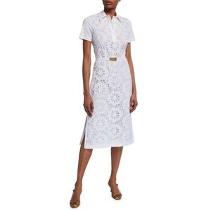 Tory Burch White Lace Polo Dress